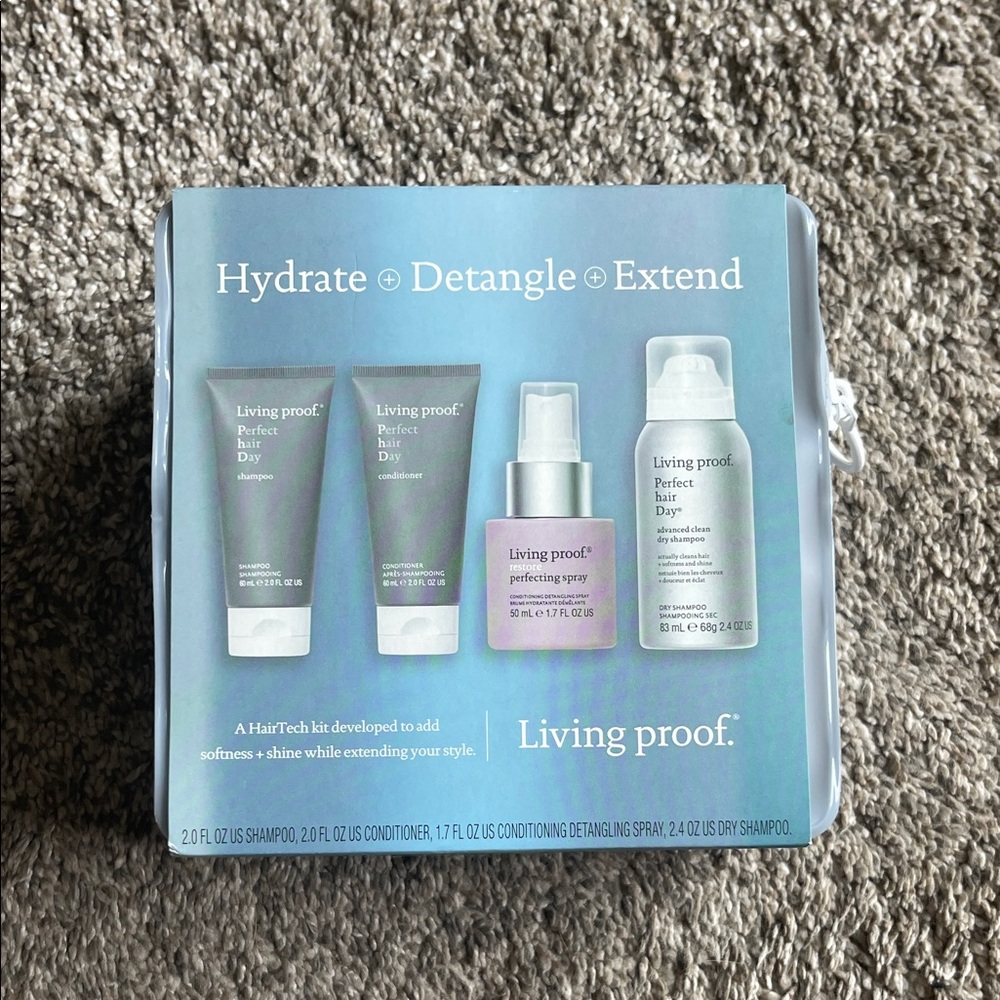 Living proof hydrate detangle extend set